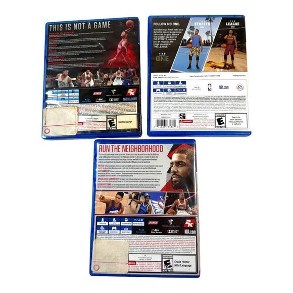 PS4 NBA Game Bundle: NBA 2K17 NBA Live 18 NBA 2K18 Lot Of 3 Games Used - Picture 2 of 5
